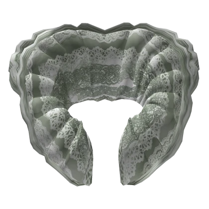 Elizabeth's Rococo collar in sage green 