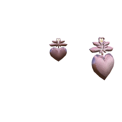 Crystalline Heart Earrings