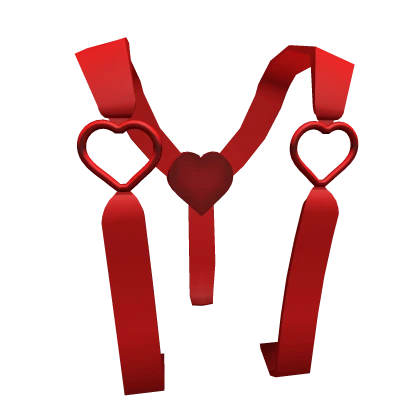 3.0 Valentine's Heart Suspenders (Red)