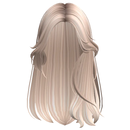 Long Lush Soft Messy Girl Hair (Platinum)