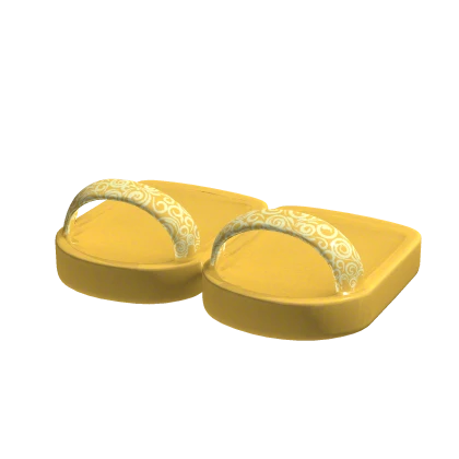 Gold Princess Slides Sandals Slippers