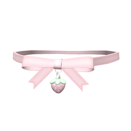 ♡ 1.0 kawaii strawberry choker (pink)