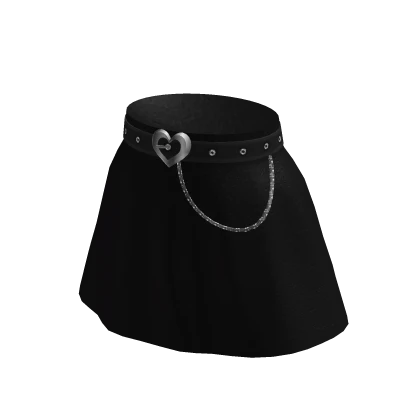 Black Leather Elegant Skirt 