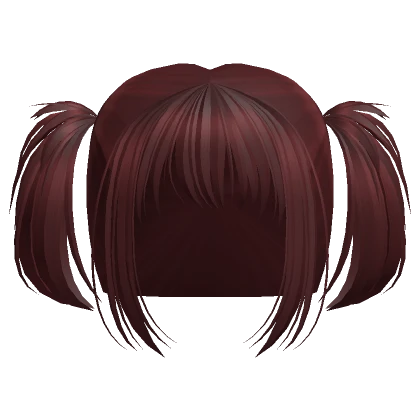 † messy anime vampire pigtails red