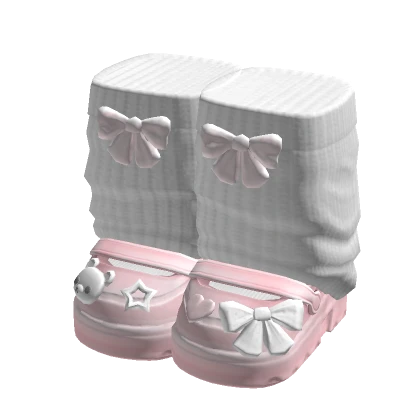 Pink Charm Doll Platform Shoes