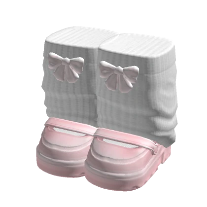 Pink Doll PLatform with Bows and Leg Warmers  V2