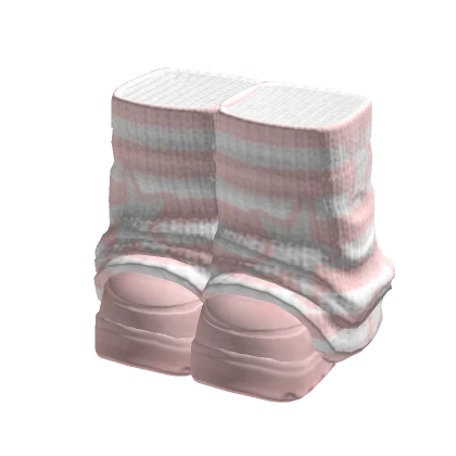 Grunge Platform Leg Warmers Pastel Pink