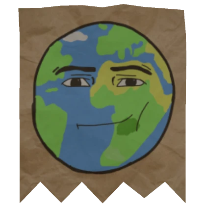 DIY Man Face Earth Planet