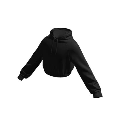 Cropped Black Hoodie