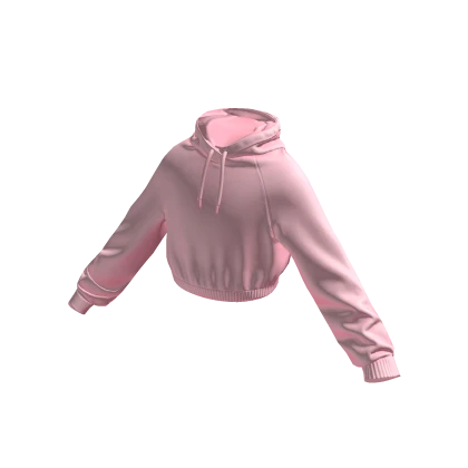 Cropped Pink Hoodie