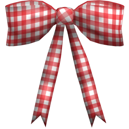 Easter Gingham Red Hair Bow