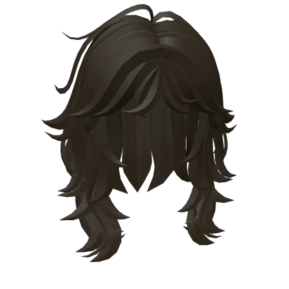 🩷 Grunge WolfCut Dark Brown Brunette