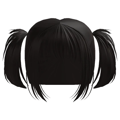 † messy anime vampire pigtails dark brown