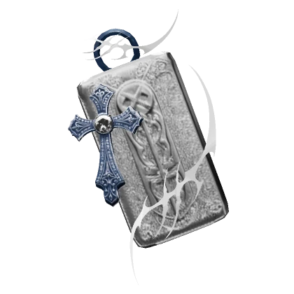 blue n white cybersigil vamp chain wallet