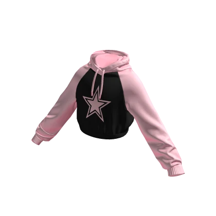 Cropped Star Y2K Hoodie