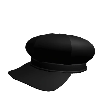 Oversized Black Dusk Cap