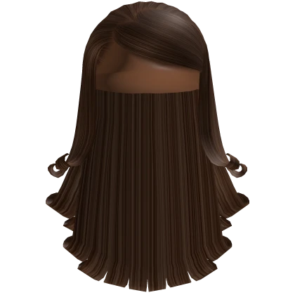Brown Heart Swoop with Flipped Ends