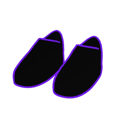 Purple Cartoony Glowing Shoes