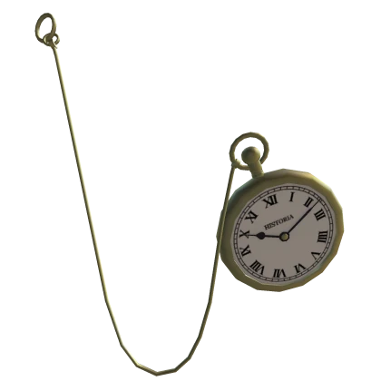 Gold Railroad Pocket Watch (Left)