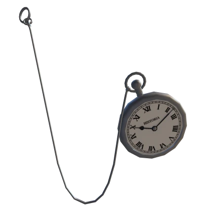 Silver Railroad Pocket Watch (Left)