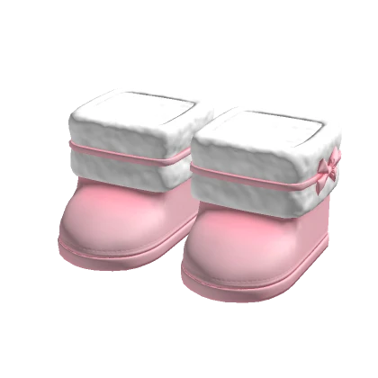 Fluffy Winter Boots Pink