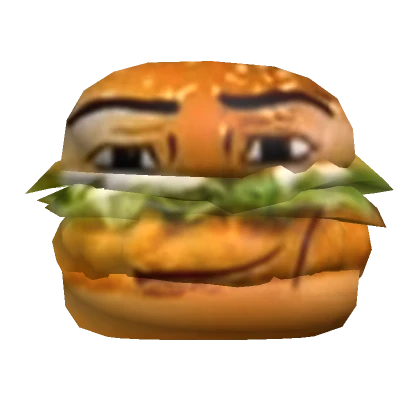 man face burger