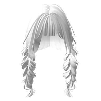White Pigtails Braids