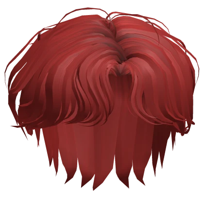 Parted Stylish Hair in Red