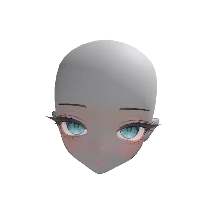 Anime Doll Head Sided (Blue)