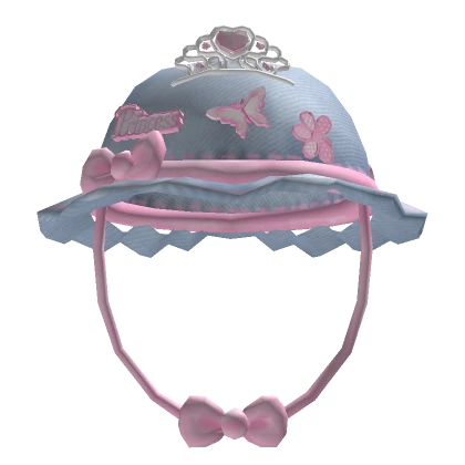 ♡ Kawaii Denim Princess Bow Bucket Hat