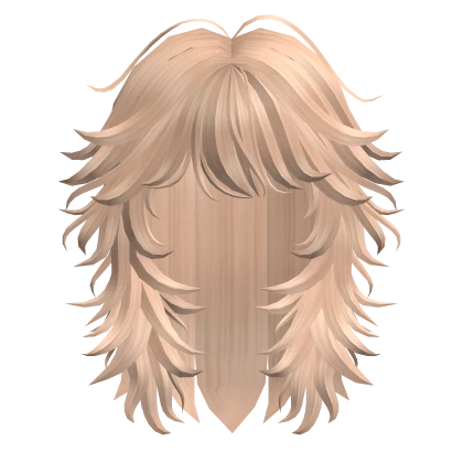 Layered Fluffy Messy Wolf Cut (Blonde)