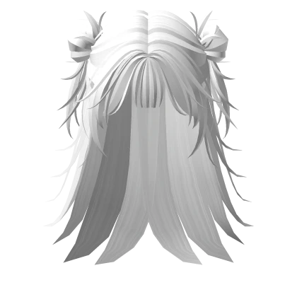 White Spiky Hair with Buns
