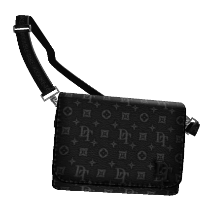 Black DT Designer Crossbody Bag