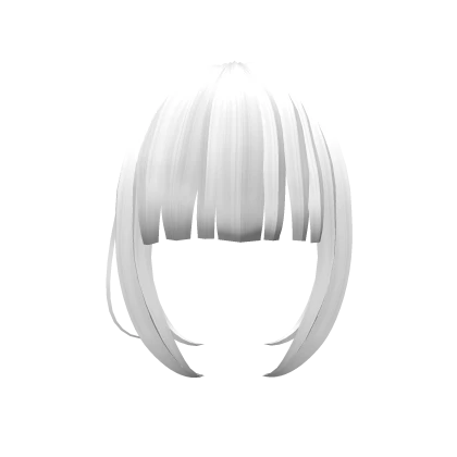 Cute Hime Style Bangs - White