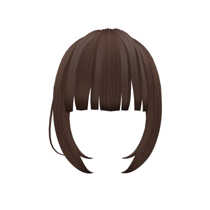 Cute Hime Style Bangs - Brown