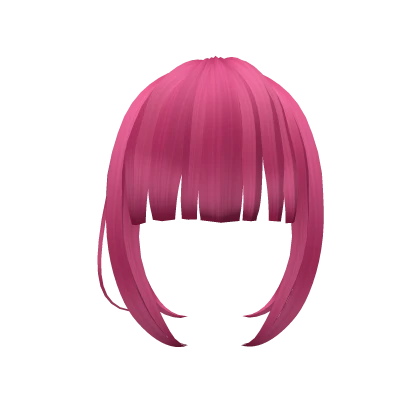 Cute Hime Style Bangs - Hot Pink