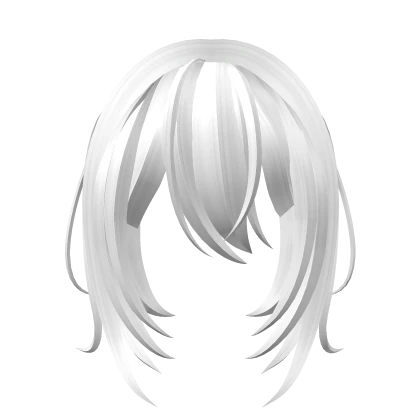 Sleepy Cute Anime Bangs - White