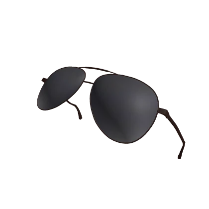 70s Black Luxury Aviator's Raised