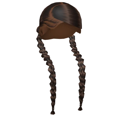 Braided Pigtails in Brown
