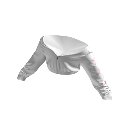 Cropped Half Zipped Stars Hoodie