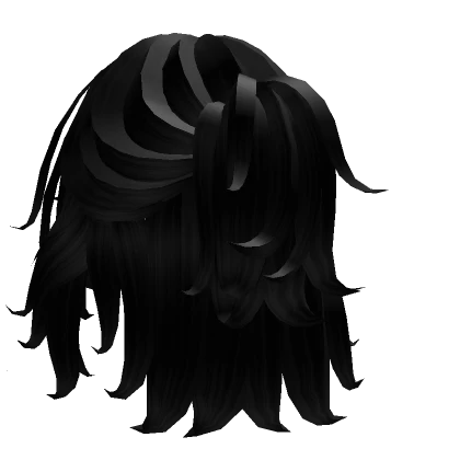 Half Up Anime Boy Hairstyle in Black