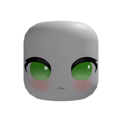 🍀Animated Cute Chibi Eyes Face (Green)