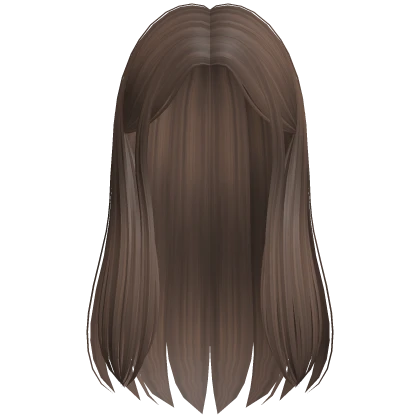 Soft Long Straight Hime Hair (Brown)
