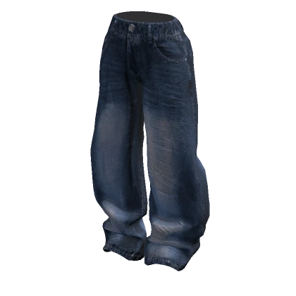 Grunge Baggy Jeans Very Blue