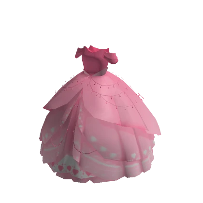  Pink Fluffy Ballgown