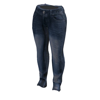 [Skinny Fit] Grunge Baggy Jeans Deep Blue