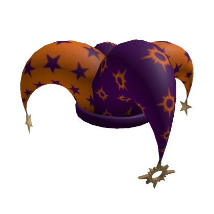 Purple Orange Jester Hat