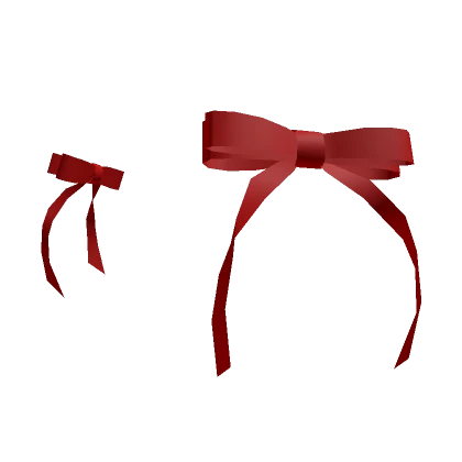  ♡ red double bows