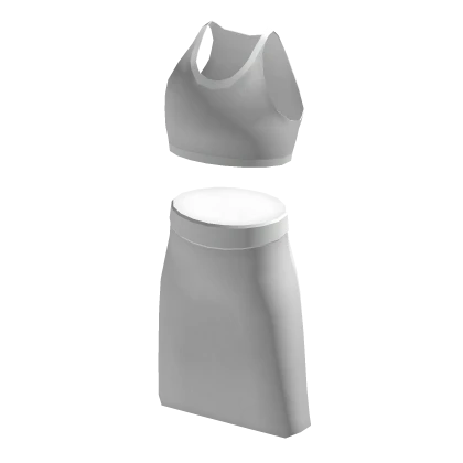 🤍 White Leather Pencil Skirt Set