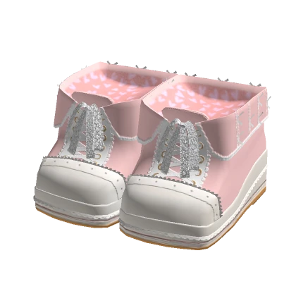 🍀Cute Lace Sneaker Shoes (Pink)